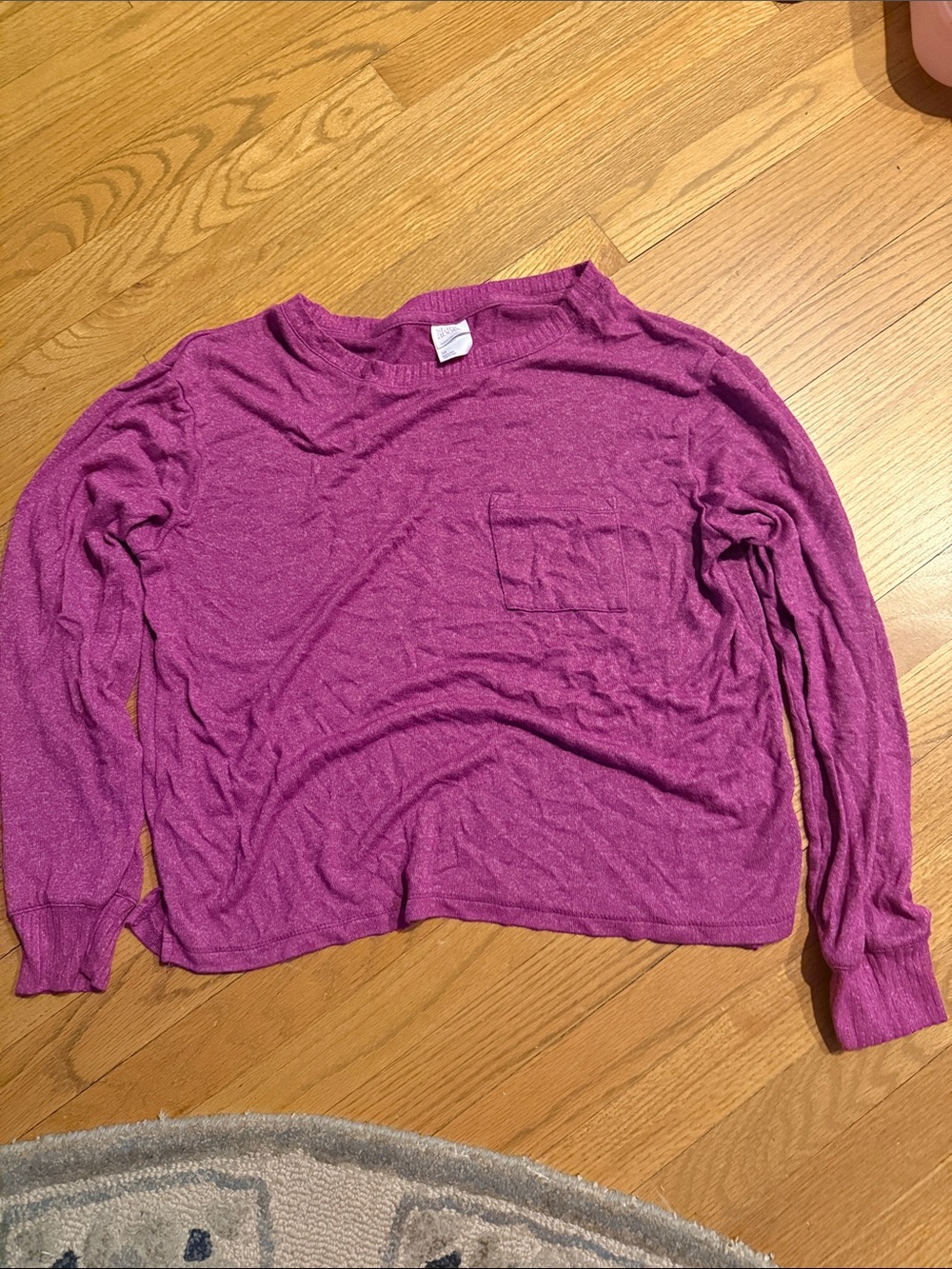 stars above Magenta Long Sleeve Lounge Top
